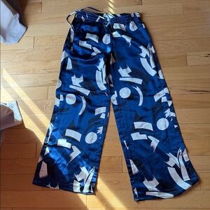 Ralph Lauren Navy and cream Patterned Pants
